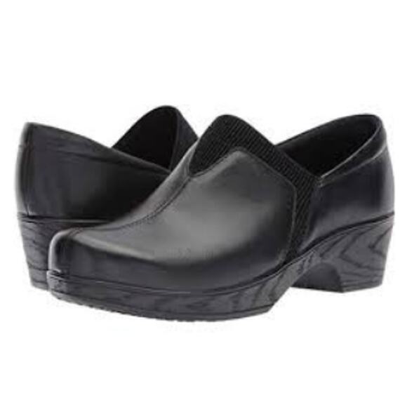 Klogs Women's Salem Clogs Work Shoes Leather Platform Slip Resistant 7.5 M Black - Picture 12 of 12